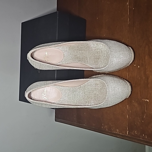 J.CREW Seville metallic cotton espadrilles size 7.5 - Picture 7 of 7